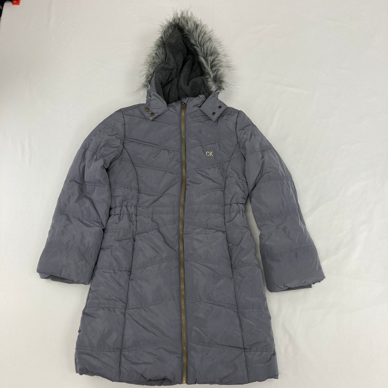 Calvin Klein Gray Puffer Jacket 12-14 yr