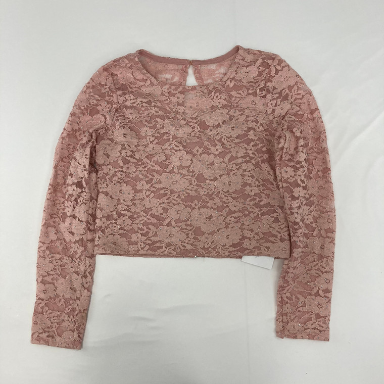 Speechless Kids Lace Pink Top 12 yr