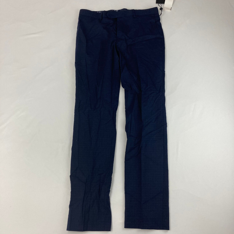 DKNY Navy Blue Mini Checker Dress Pants 20R