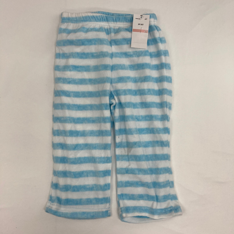 Fuzzy Striped Sleep Pants 2T