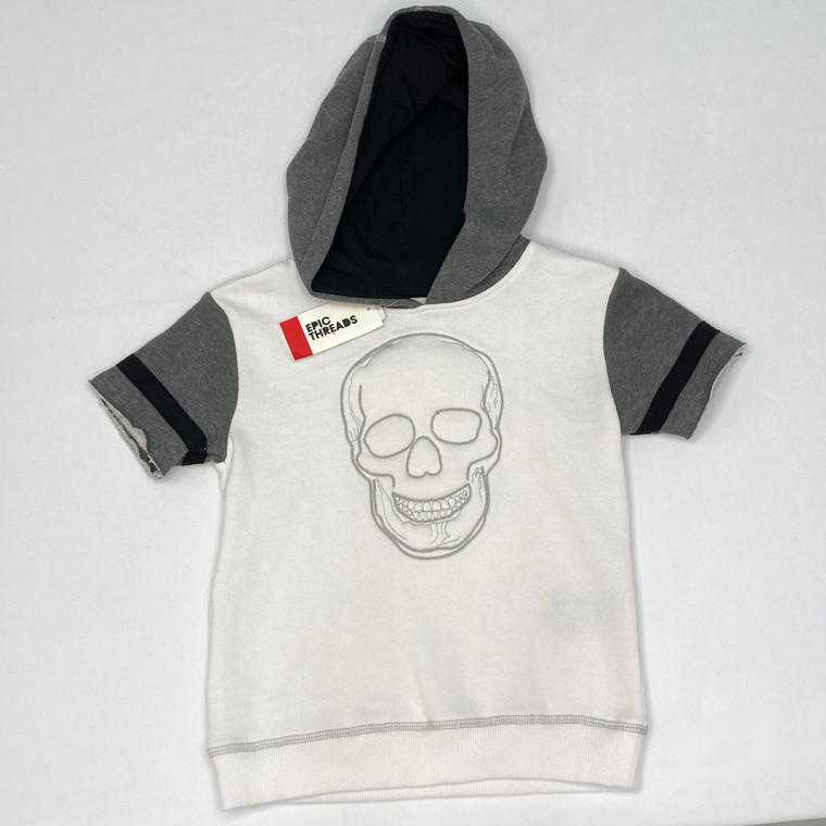 Epic Threads Skull Hooded Top 4/4T