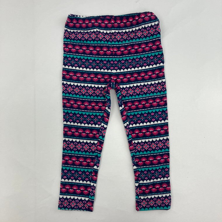 Kids Headquarters Flower Stripe Pattern Legging 3T