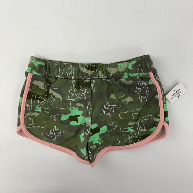 Ideology Camo Green Shorts 3T