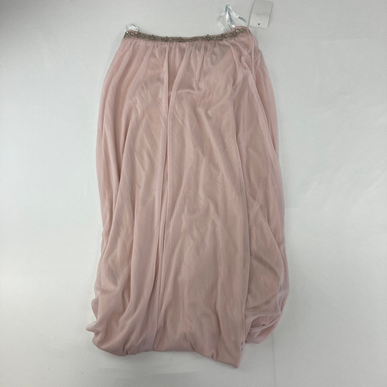 Sequin Hearts Girls Pink Satin Long Skirt 10 yr