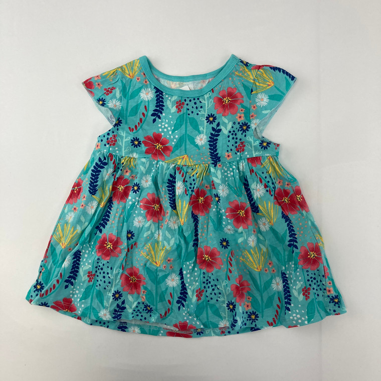 First Impressions Blue Floral Top 4T