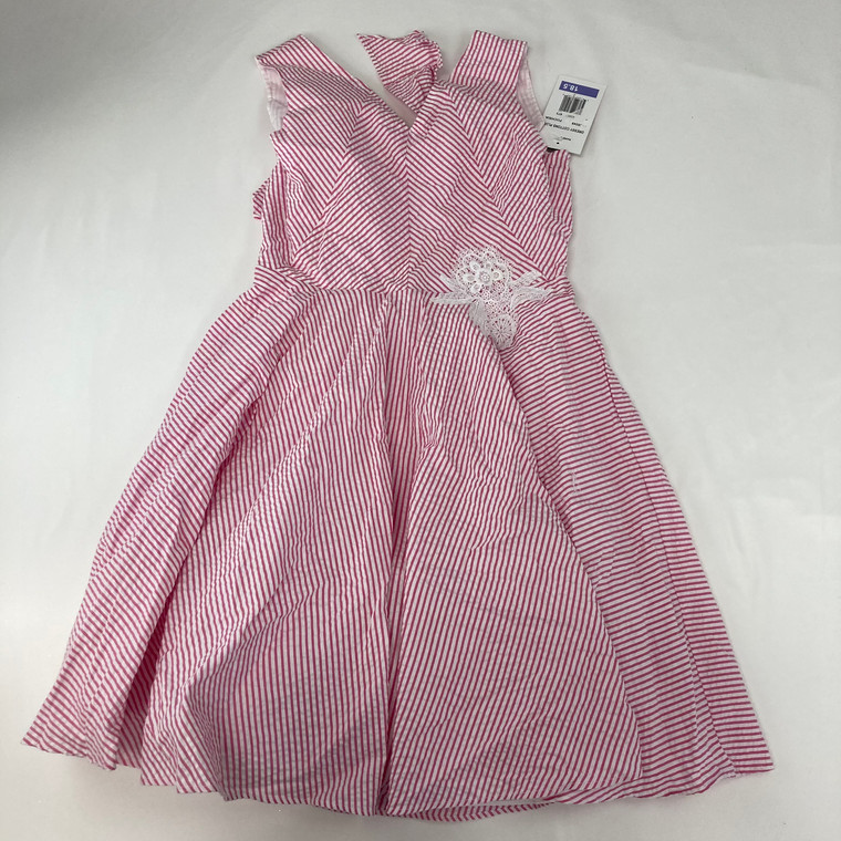 Rare Editions Stripe Pink Dress 18.5 yr