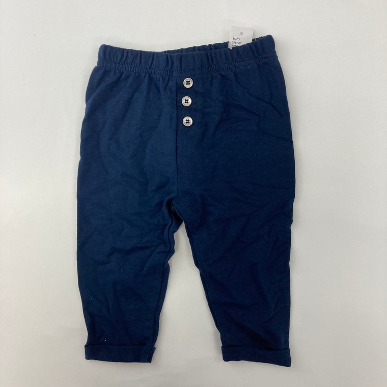 7 For All Mankind Navy Button Jogger 6-9 mth