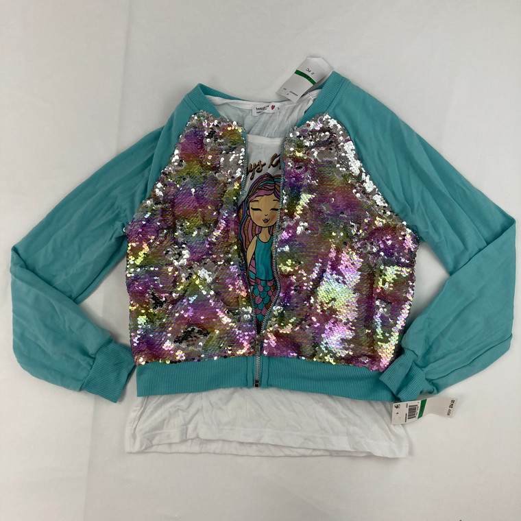 Beautees Sequin Blue Bomber Large