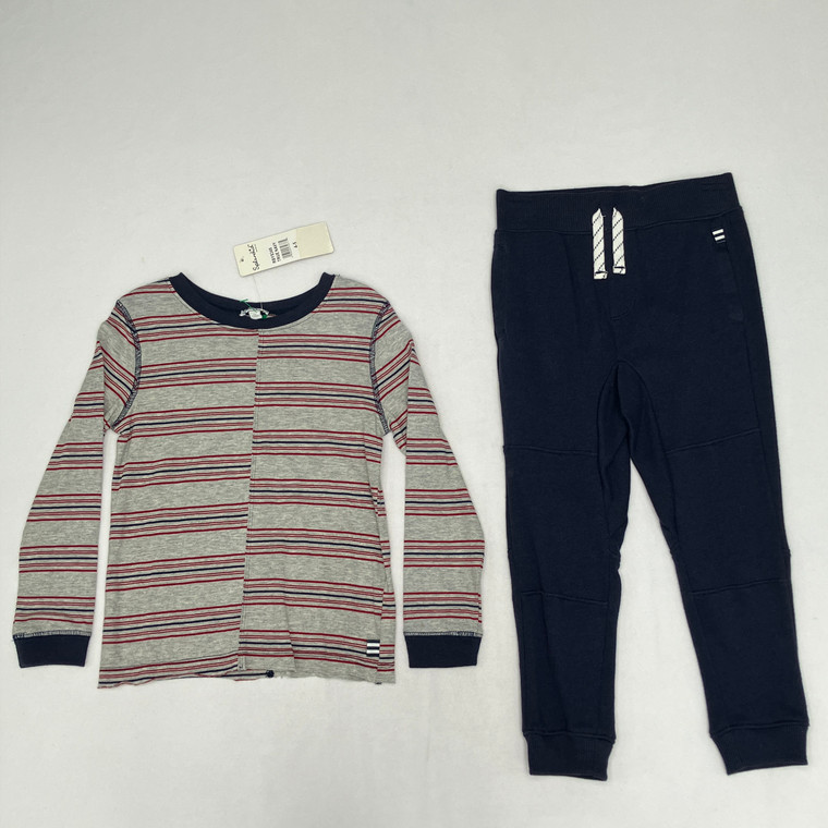 Splendid Navy Blocked Striped 2-pc 4