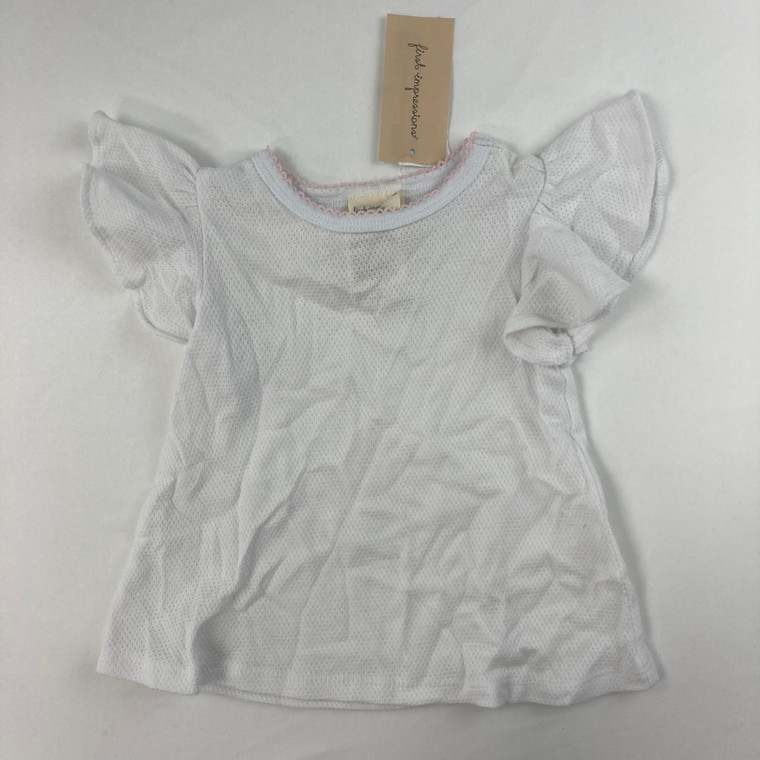 First Impressions Flutter Sleeve Tee 6-9 mth