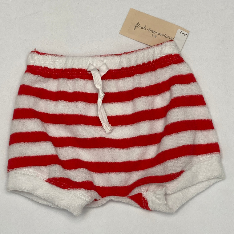 First Impressions Beach Shorts Newborn Cherry