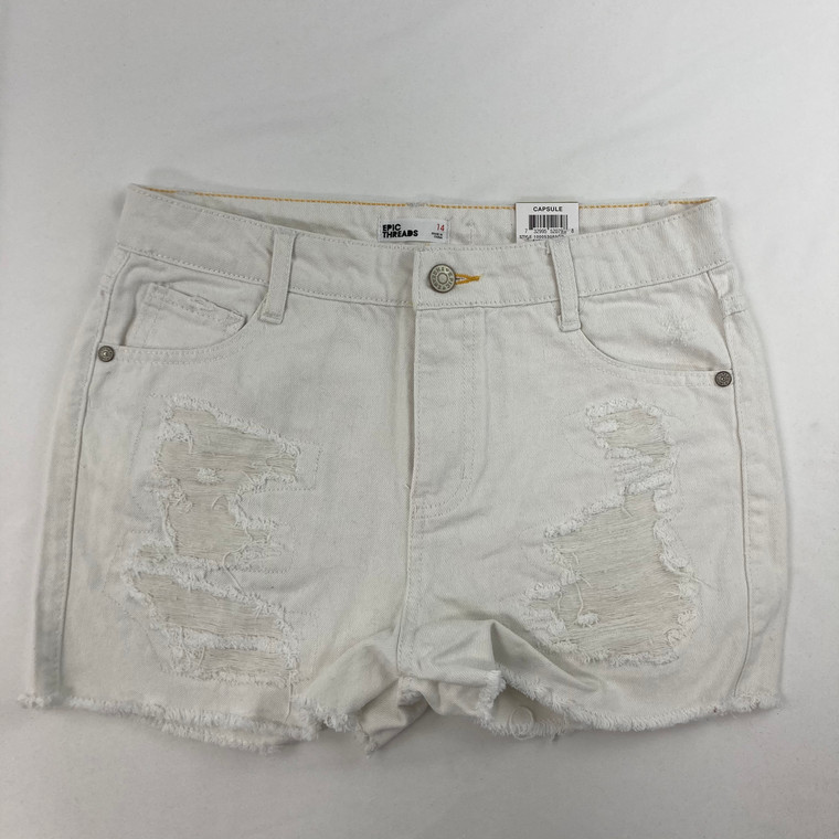 Epic Threads Rip Denim Shorts 14 yr