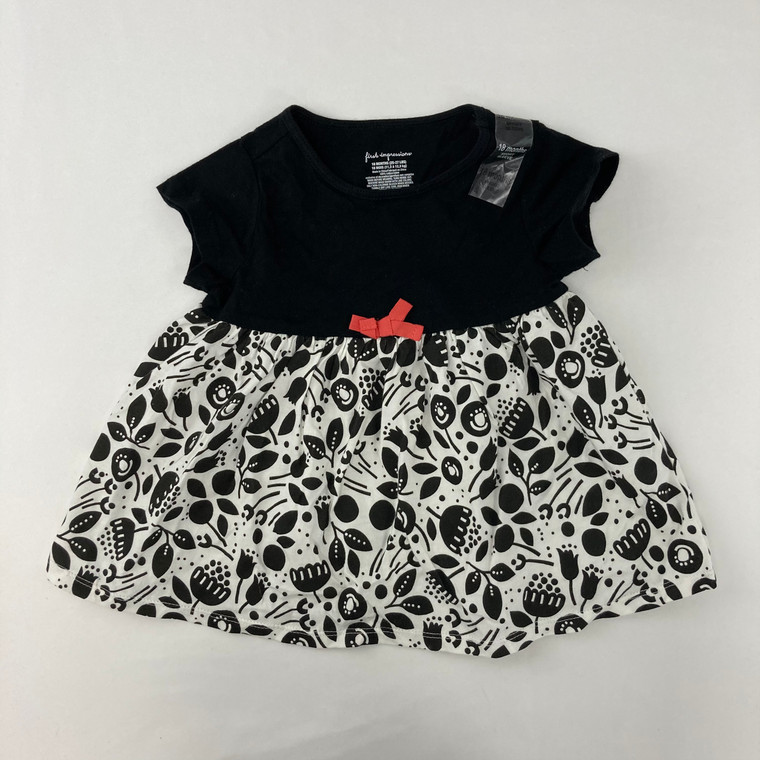 First Impressions Floral Black Print Top 18 mth