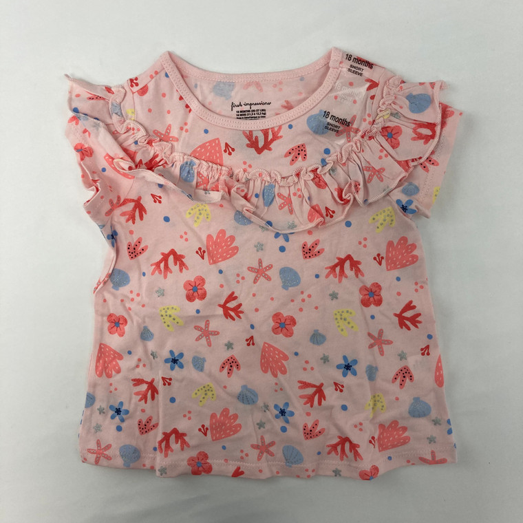 First Impressions Shells Ruffle Tee 18 mth