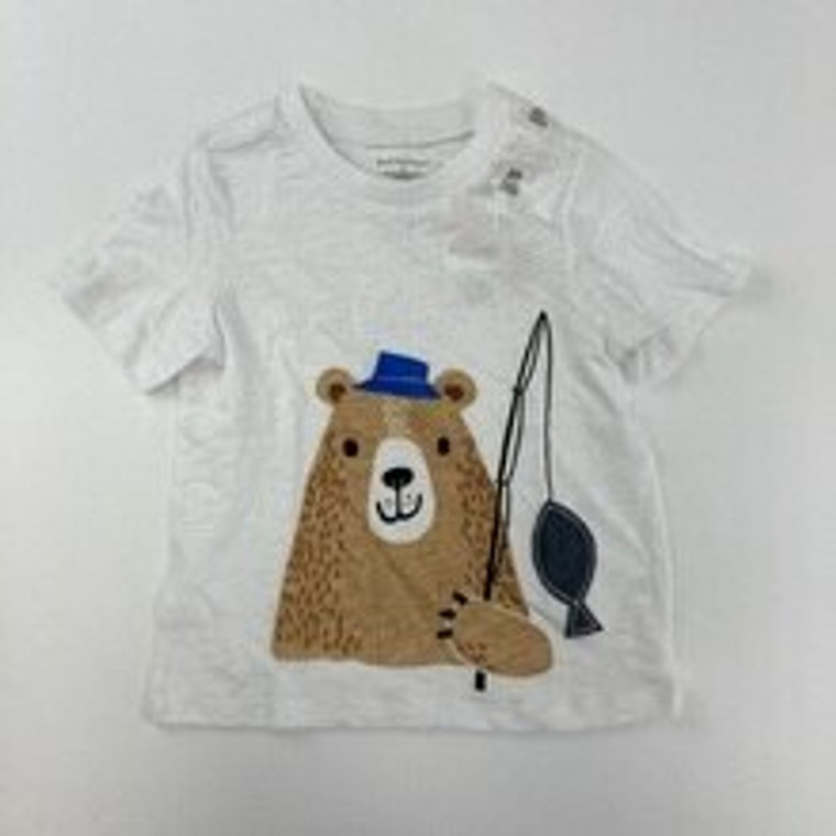 First Impressions Fishing Bear Tee 6-9 mth