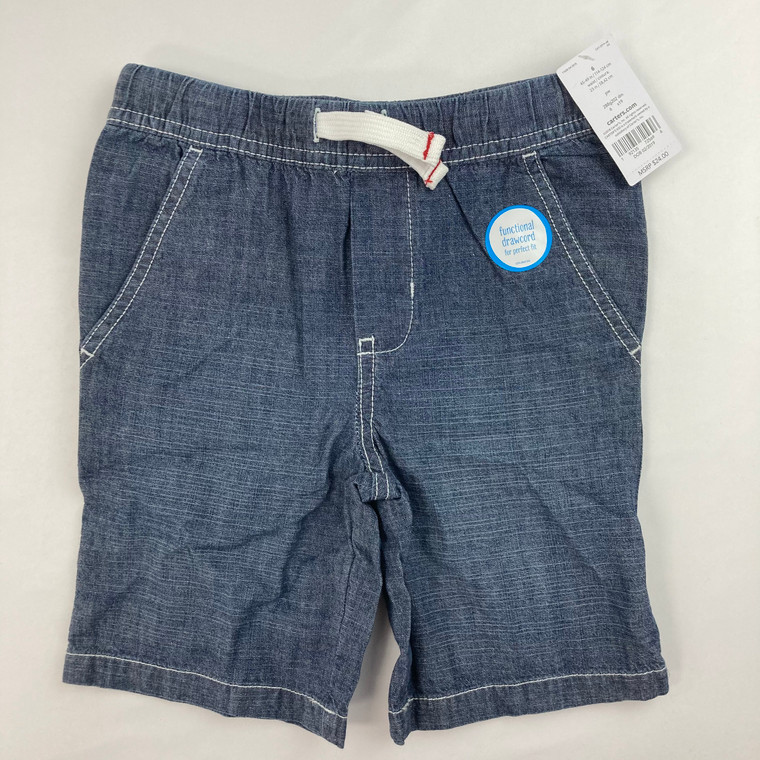 Carters Denim Pull On Shorts 6 yr