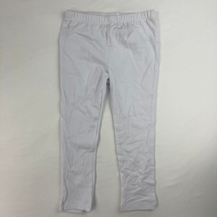 Kids Headquarters Solid White Leggings 4T