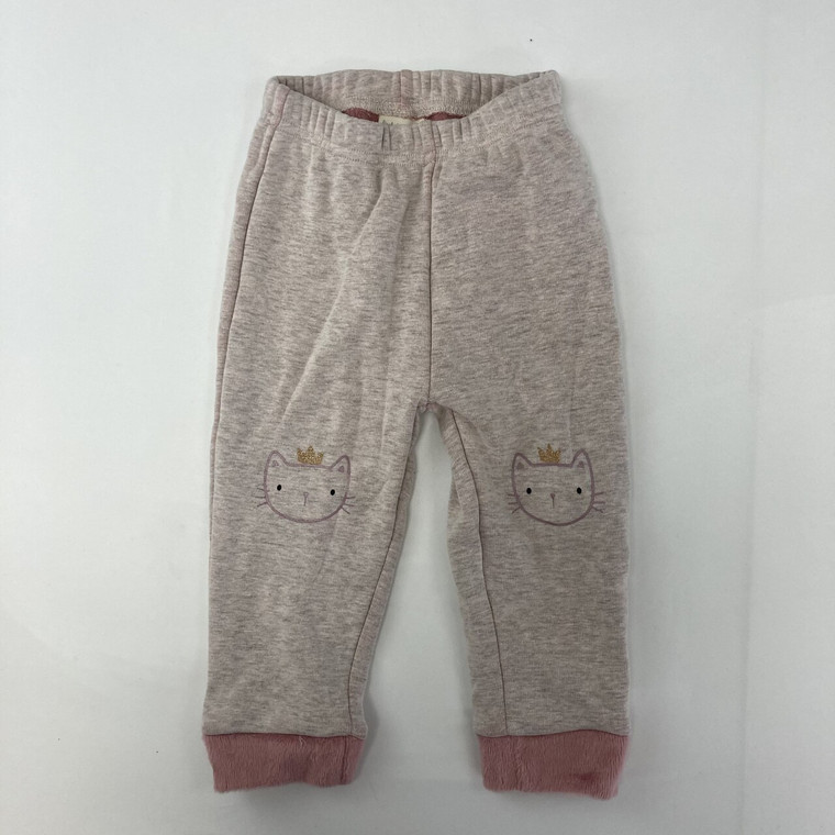 First Impressions Pink Cat Joggers 3-6 mth