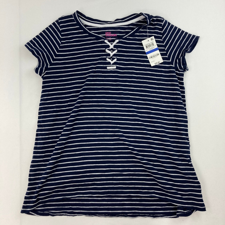 Epic Threads Stripe Lace Tee XL