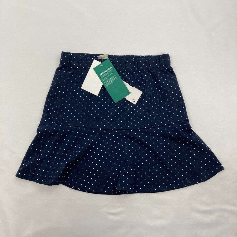 H&M Navy Polka Dot Skirt 6-8 yr