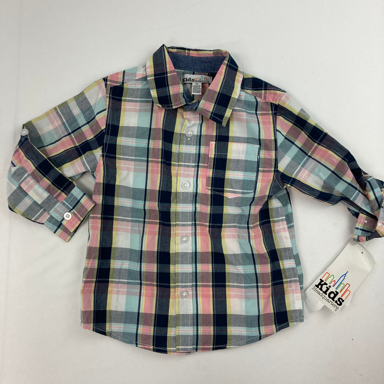 Kids Headquarters Woven Button Up 3T