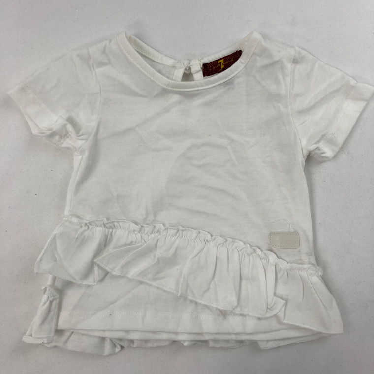 7 For All Mankind Ruffle Tee 12 mth
