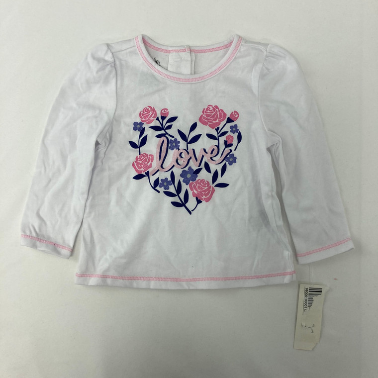 Kids Headquarters Floral Love Top 18 mth