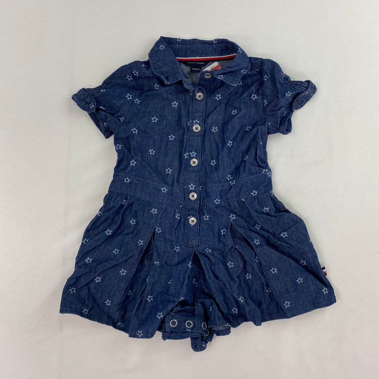 Tommy Hilfiger Faux Denim Romper 18 mth