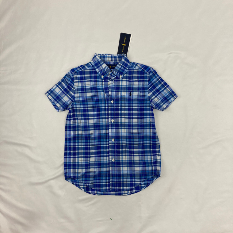 Ralph Lauren Blue on Blue Plaid Shirt 7