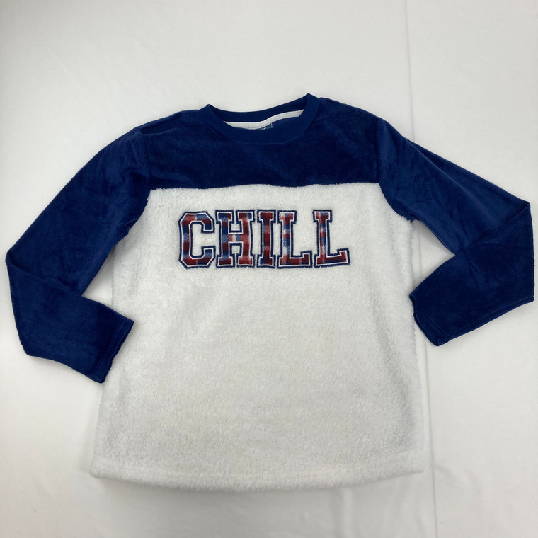 Max and Olivia Chill Pajama Top L 12/14 yr