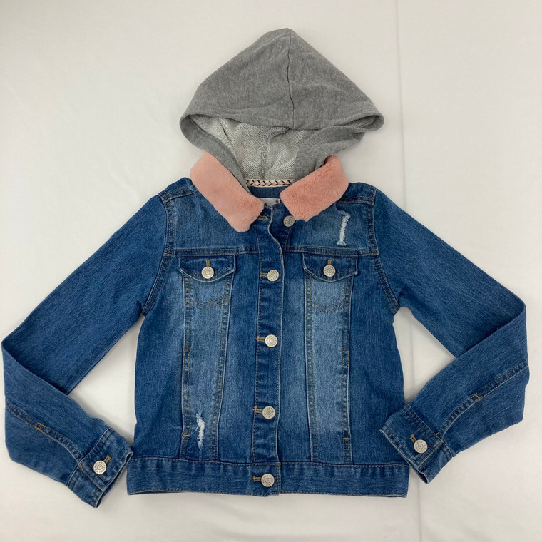 Epic Threads Denim Jacket With Hood Medium