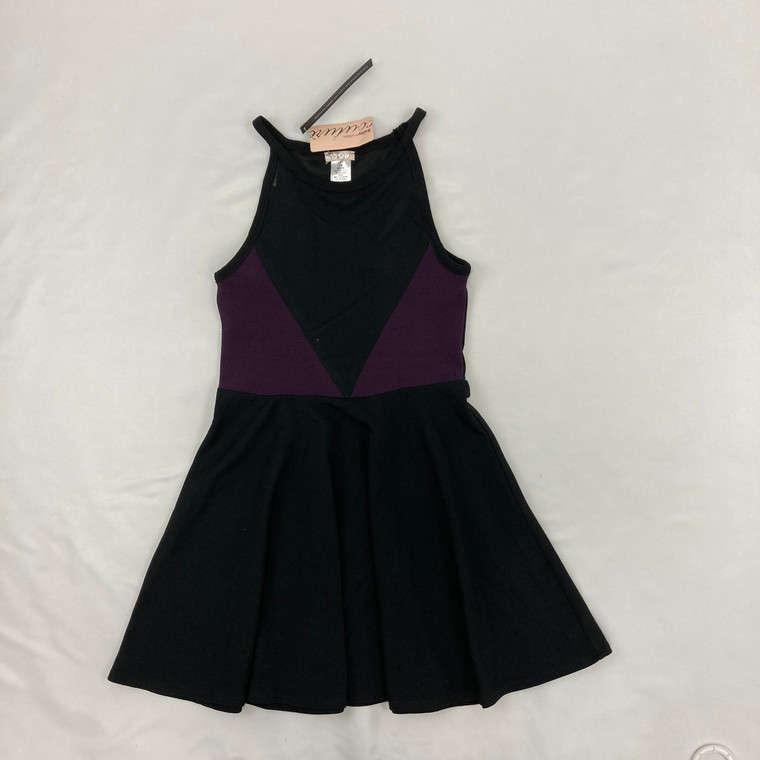 Sally Miller Couture Plum Color Block Dress 7/8