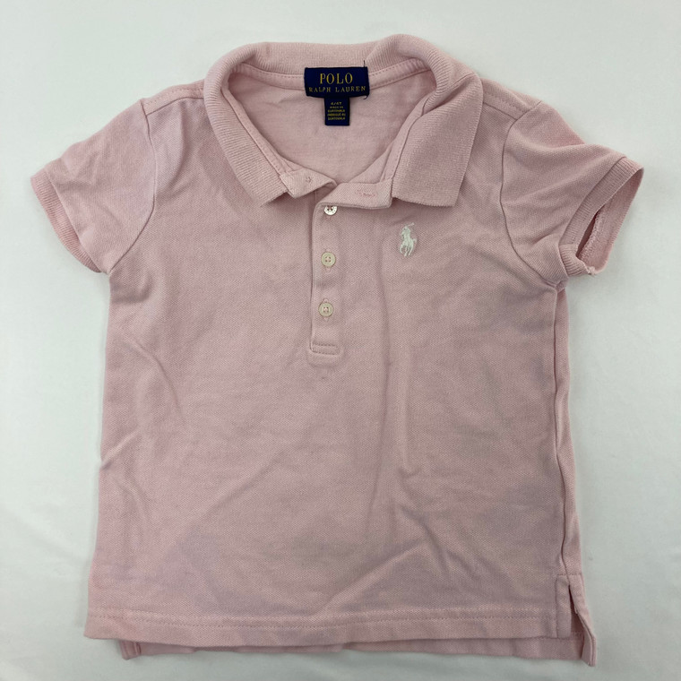 Ralph Lauren Light Pink Polo 4/4T