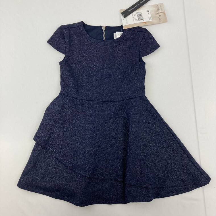 Blush by Us Angels Navy Shimmer Dress 2T