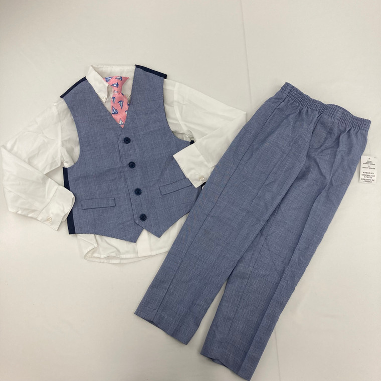 Nautica 4-Pc. Plaid Suit Set 5 yr