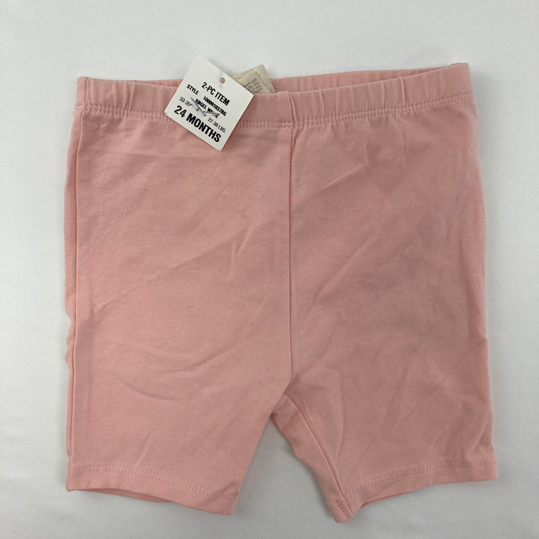 First Impressions Pink Lining Legging Shorts 24 mth