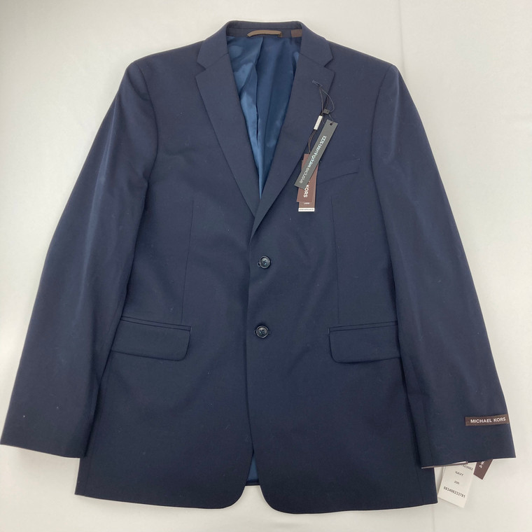 Michael Kors Plain Navy MK Suit Coat 20R