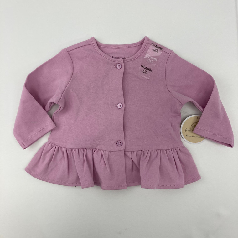 First Impressions Peplum Cardigan 0-3 mth