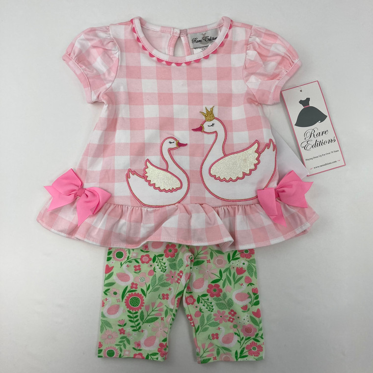 Rare Editions 2-Pc. Swan Set 12 mth