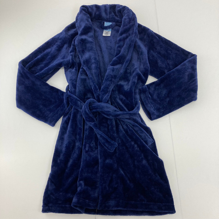 Max and Olivia Navy Fleece Robe L 12/14 yr