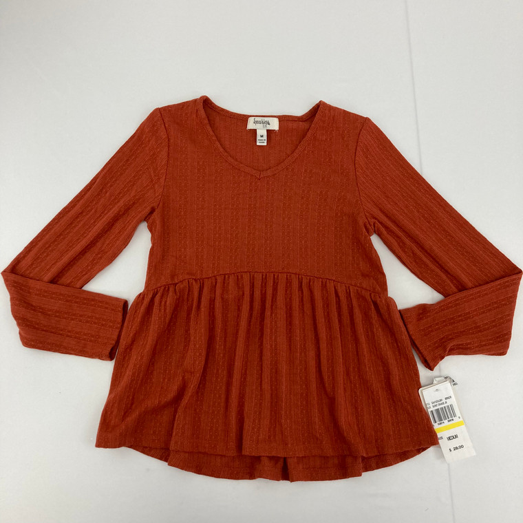 Speechless Kids Burnt Orange Knitted Sweater Medium