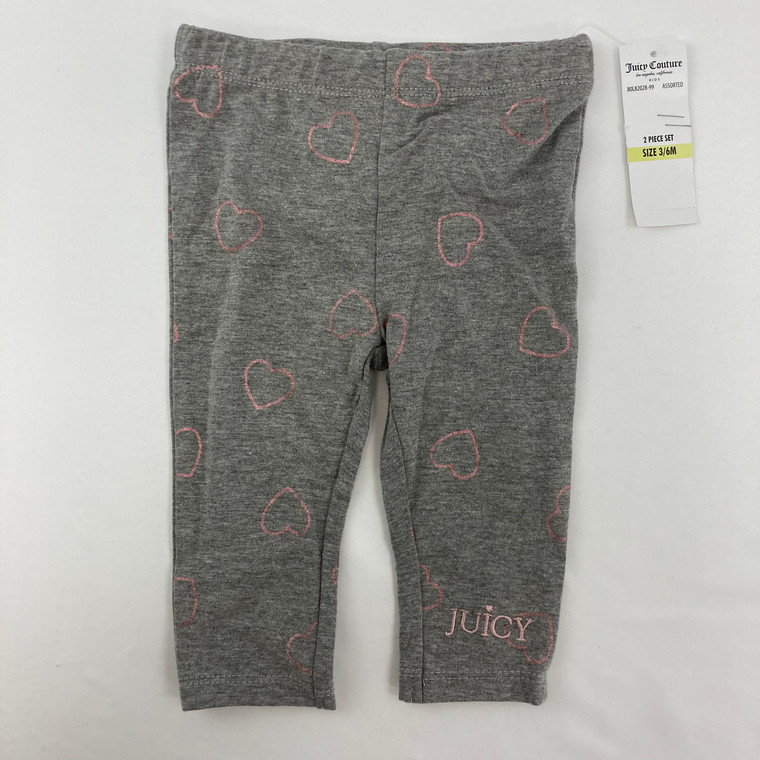 Juicy Couture Hearts JC Leggings 3-6 mth