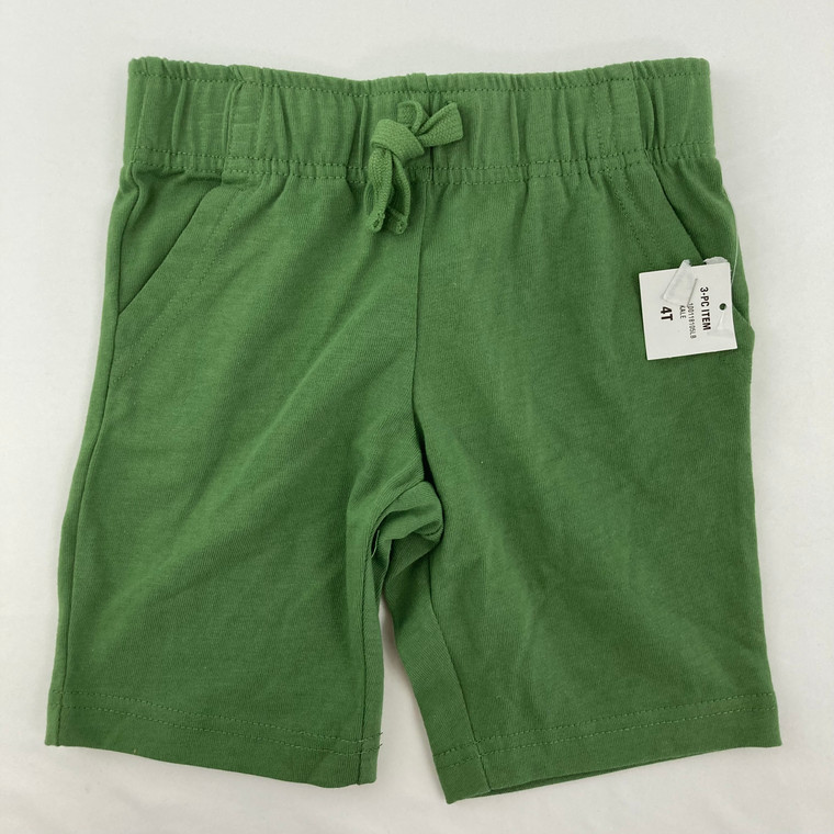 Epic Threads Solid Green Cotton Shorts 4T