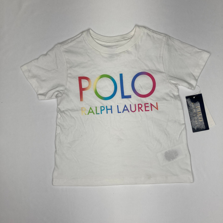 Ralph Lauren Rainbow Logo T-Shirt 4 Yr