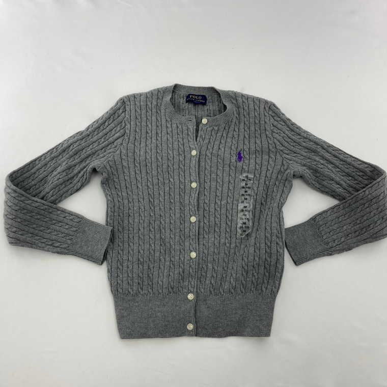 Ralph Lauren Gray Cable-Knit Sweater Size 8