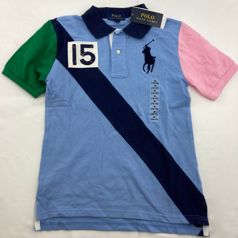 Ralph Lauren Cotton Mesh Polo Shirt M 10-12 yr