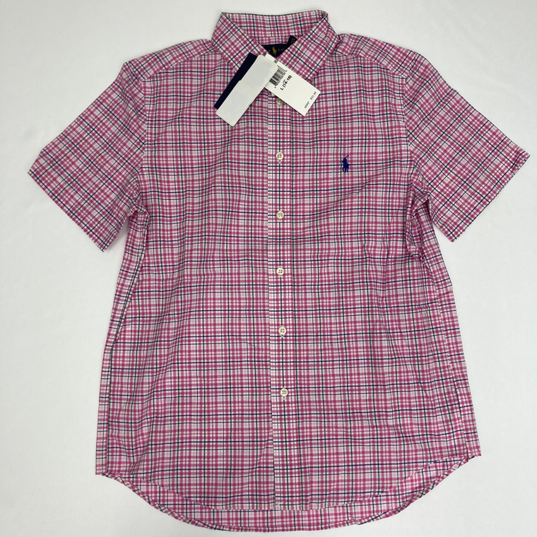 Ralph Lauren Plaid Cotton Shirt L 14-16 Yr