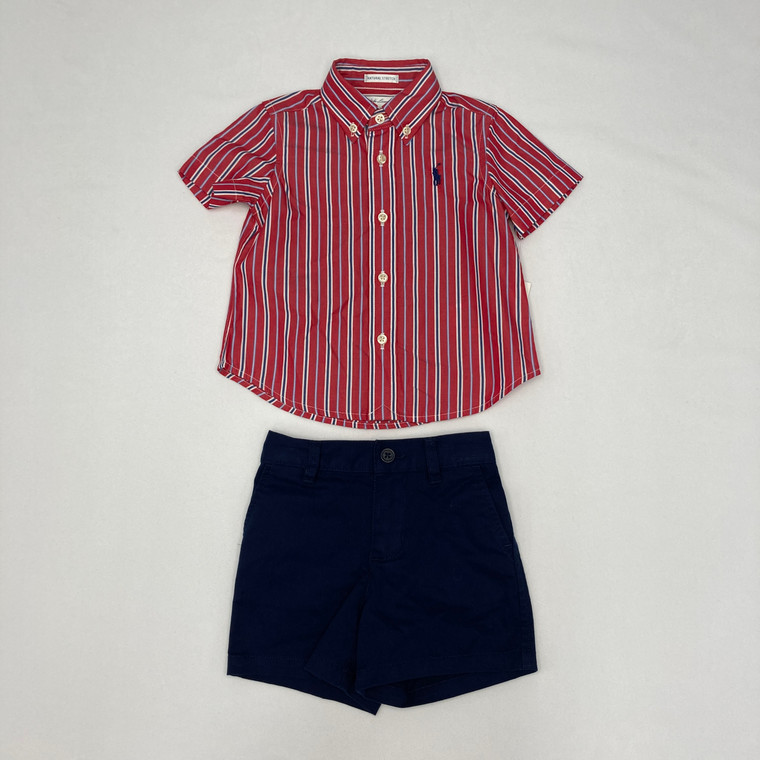 Ralph Lauren Striped 2-PC 9 mth