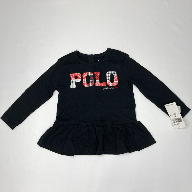 Ralph Lauren Peplum Long Sleeve Top 18 mth