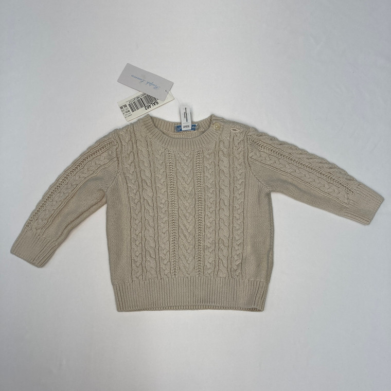 Ralph Lauren Cream Cable Knit Sweater 18 mth